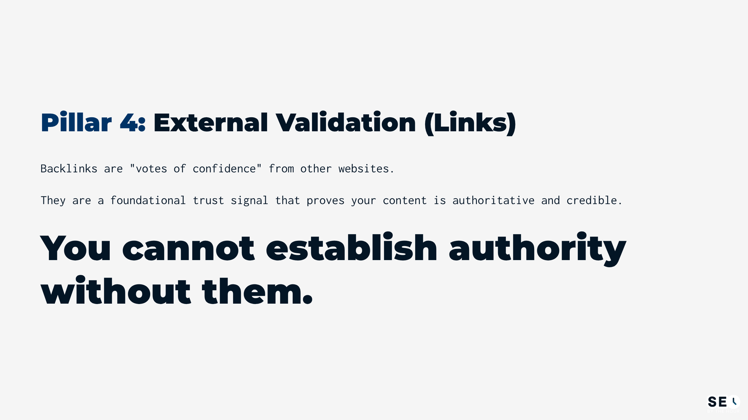 Pillar 4: External Validation (Links)