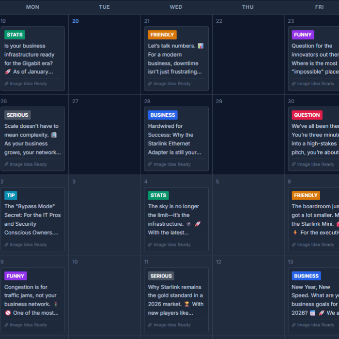 Social Media App Output